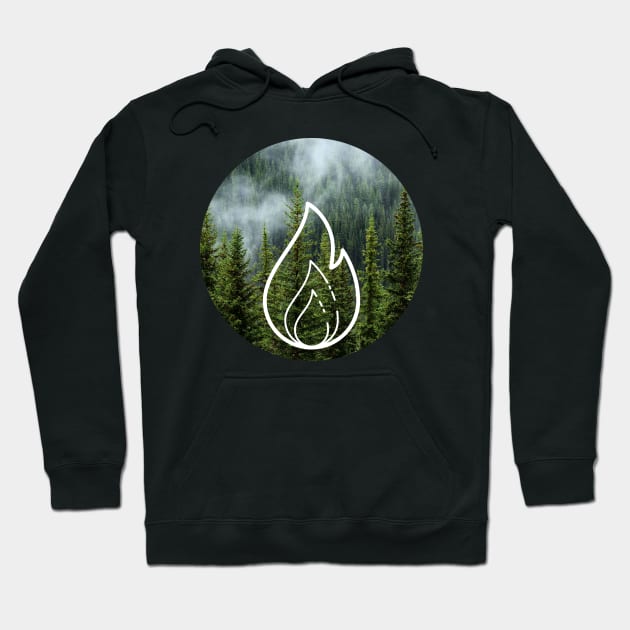 Forest Fire Hoodie by Popup Crafty Designs